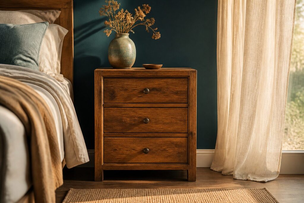 3 Drawer Nightstand: Wood, Hardware and Delivery Guide