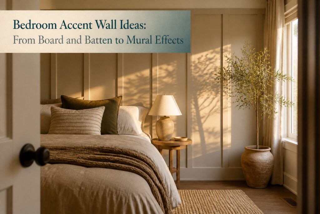 10 Bedroom Accent Wall Ideas: From Board and Batten to Mural Effects