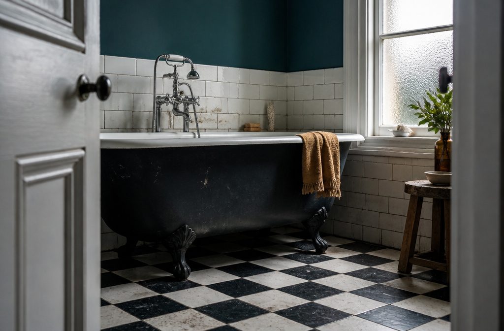 15 Black and White Bathroom Inspiration Ideas