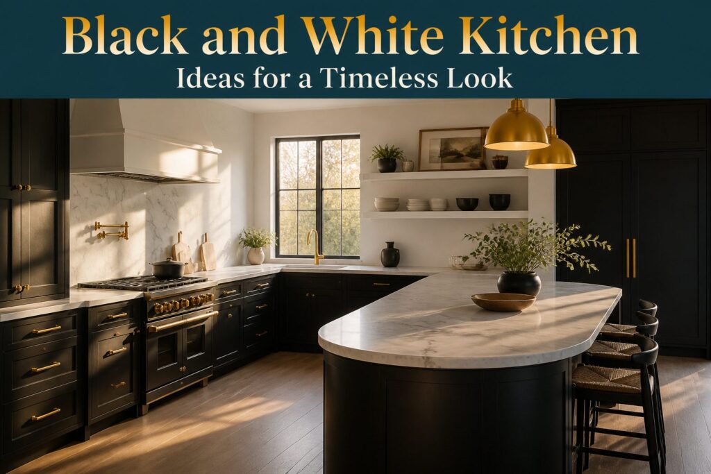 10 Black and White Kitchen Ideas for a Timeless Look