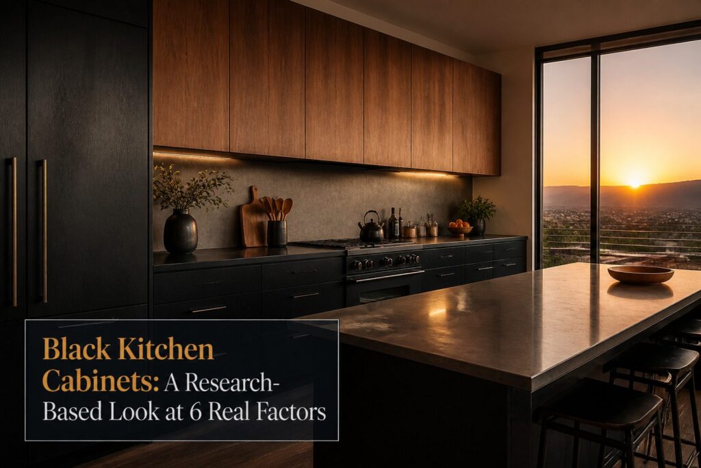 Black Kitchen Cabinets: A Research-Based Look at 6 Real Factors