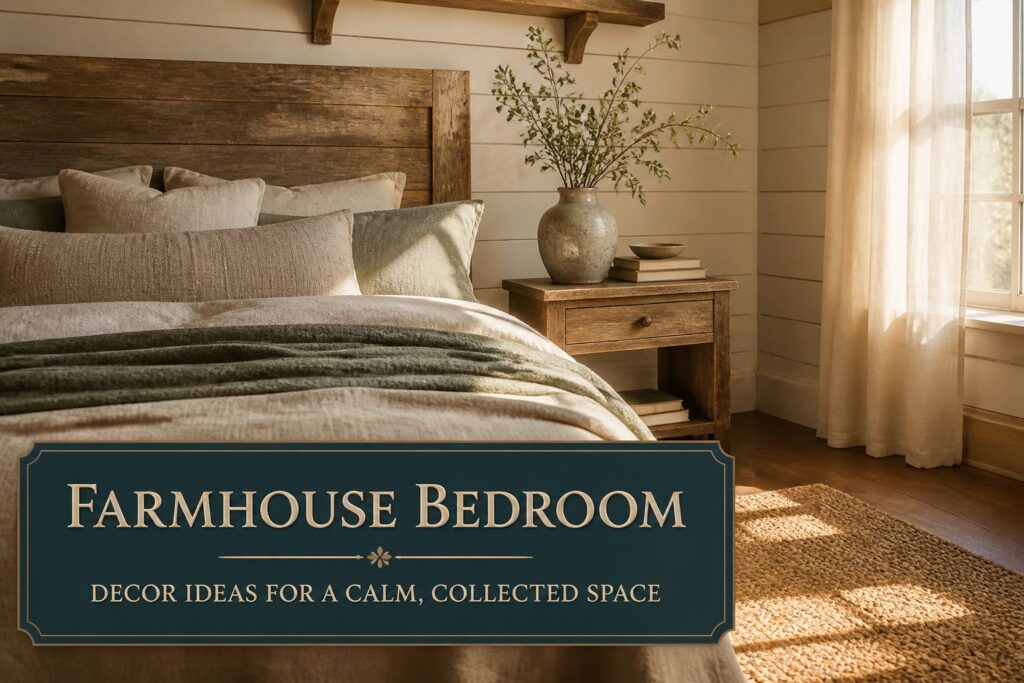 14 Farmhouse Bedroom Decor Ideas for a Calm, Collected Space