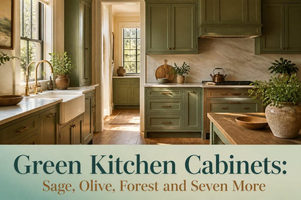 Green Kitchen Cabinets: Sage, Olive, Forest and Seven More