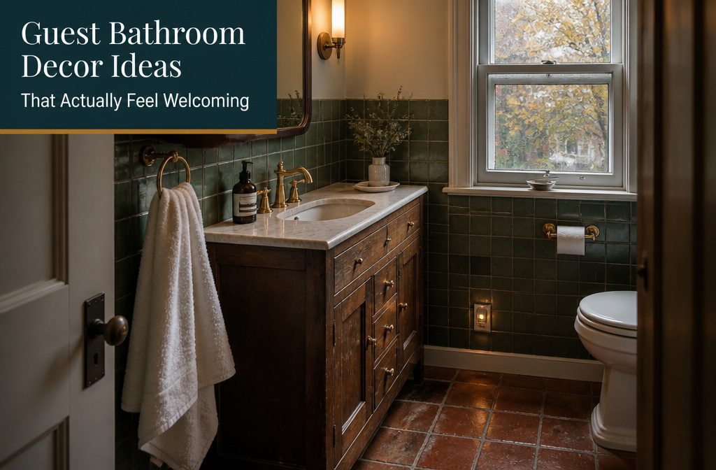 15 Guest Bathroom Decor Ideas That Actually Feel Welcoming