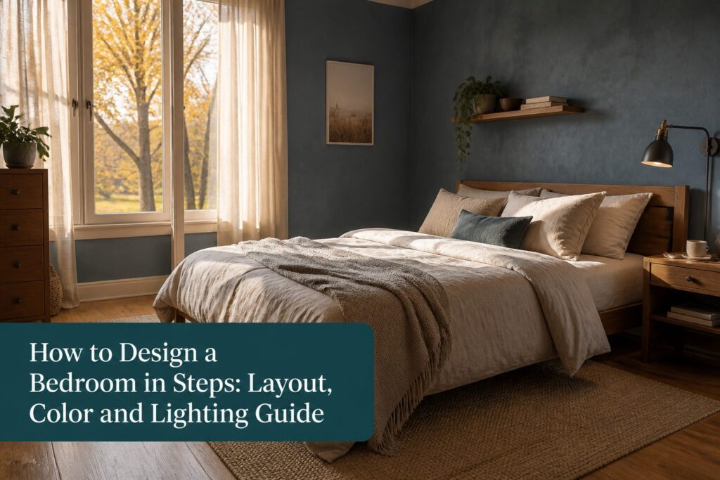 How to Design a Bedroom in 6 Steps: Layout, Color and Lighting Guide