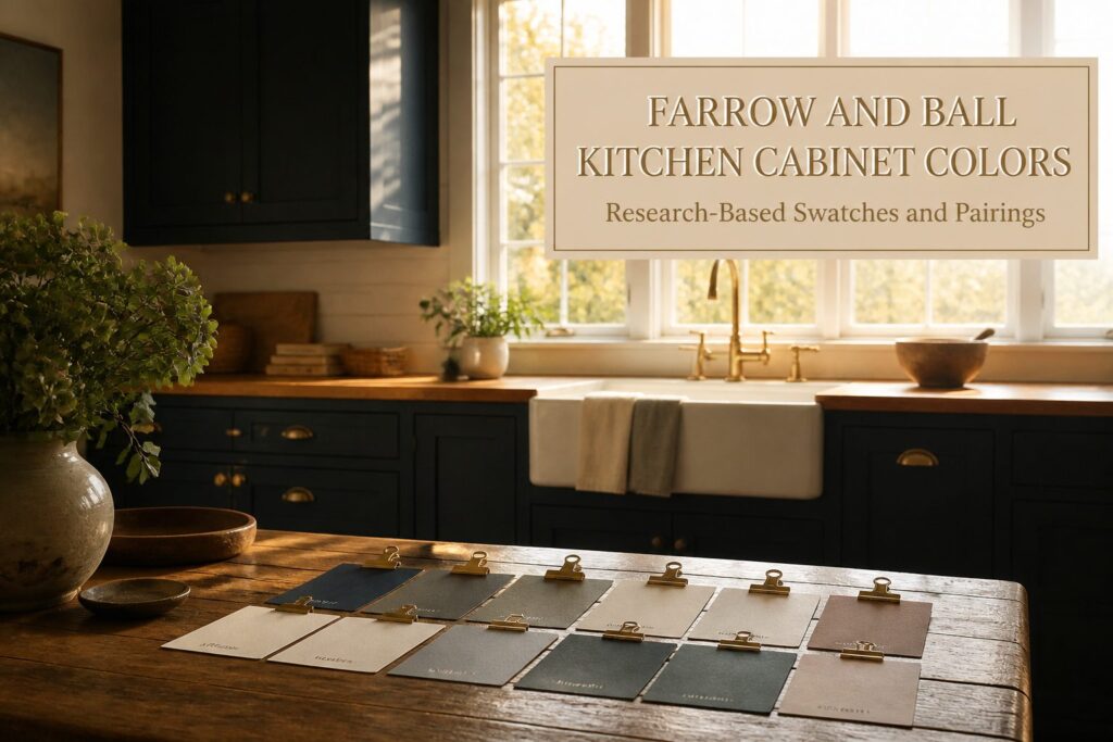 14 Farrow and Ball Kitchen Cabinet Colors: Research-Based Swatches and Pairings