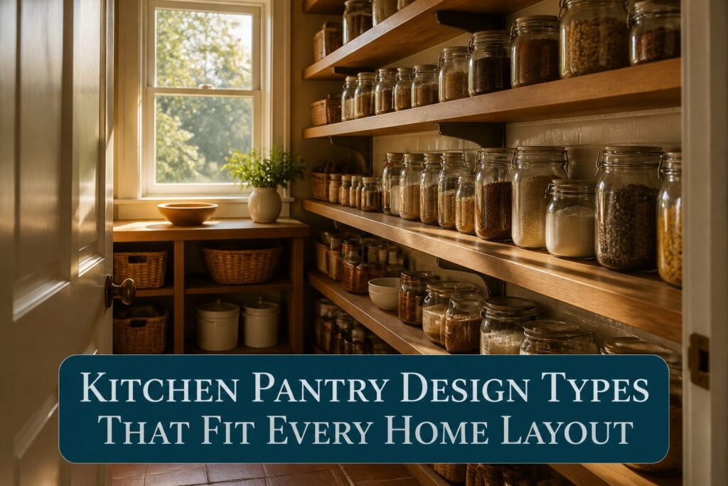6 Kitchen Pantry Design Types That Fit Every Home Layout