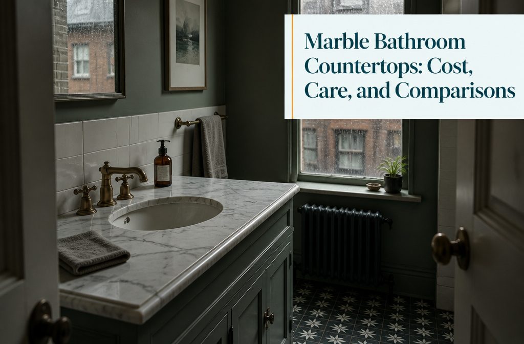 Marble Bathroom Countertops: Cost, Care, and Comparisons