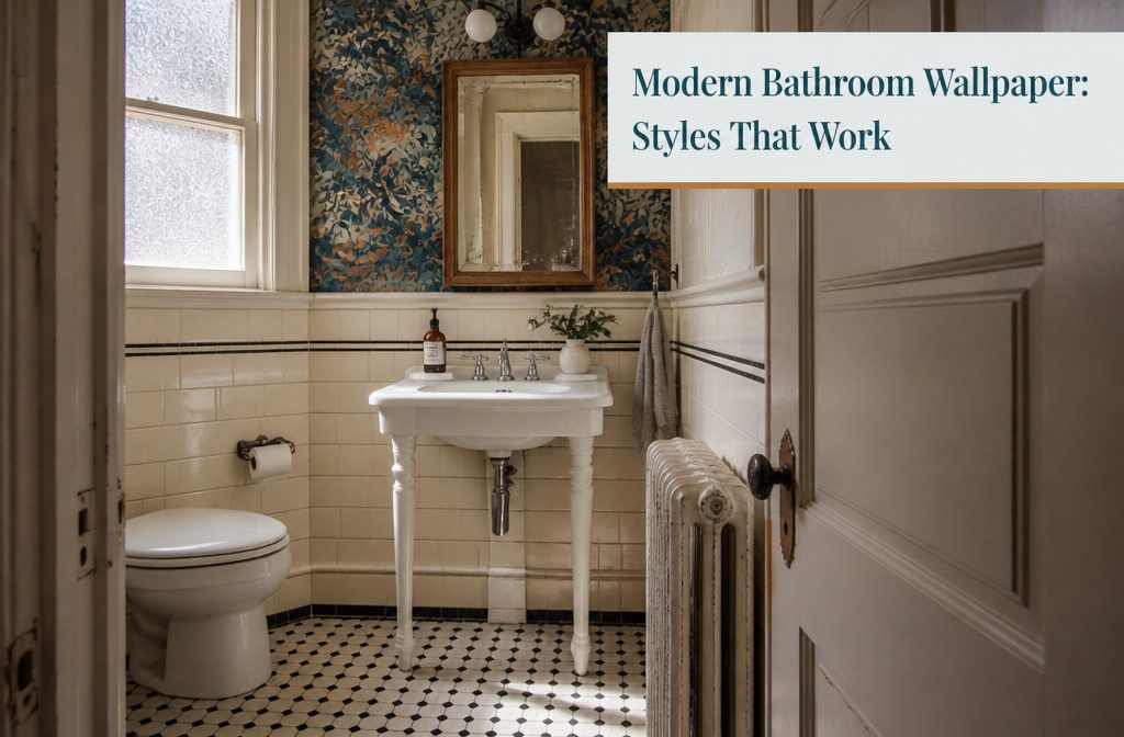 Modern Bathroom Wallpaper: 15 Styles That Work