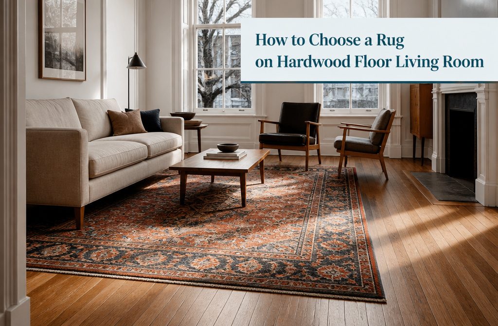 How to Choose a Rug on Hardwood Floor Living Room