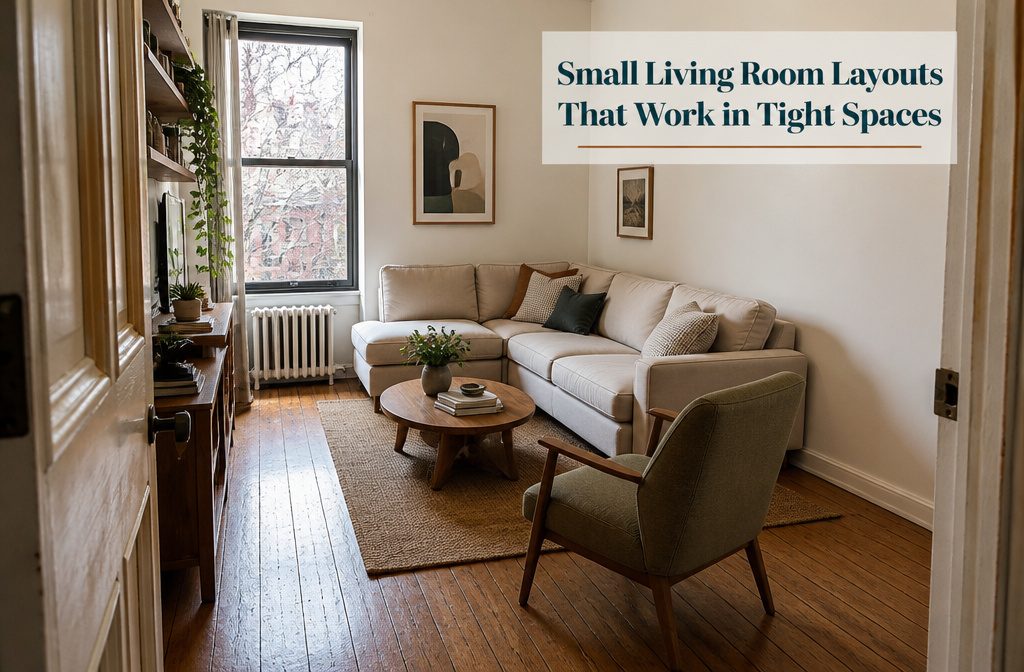 8 Small Living Room Layouts That Work in Tight Spaces